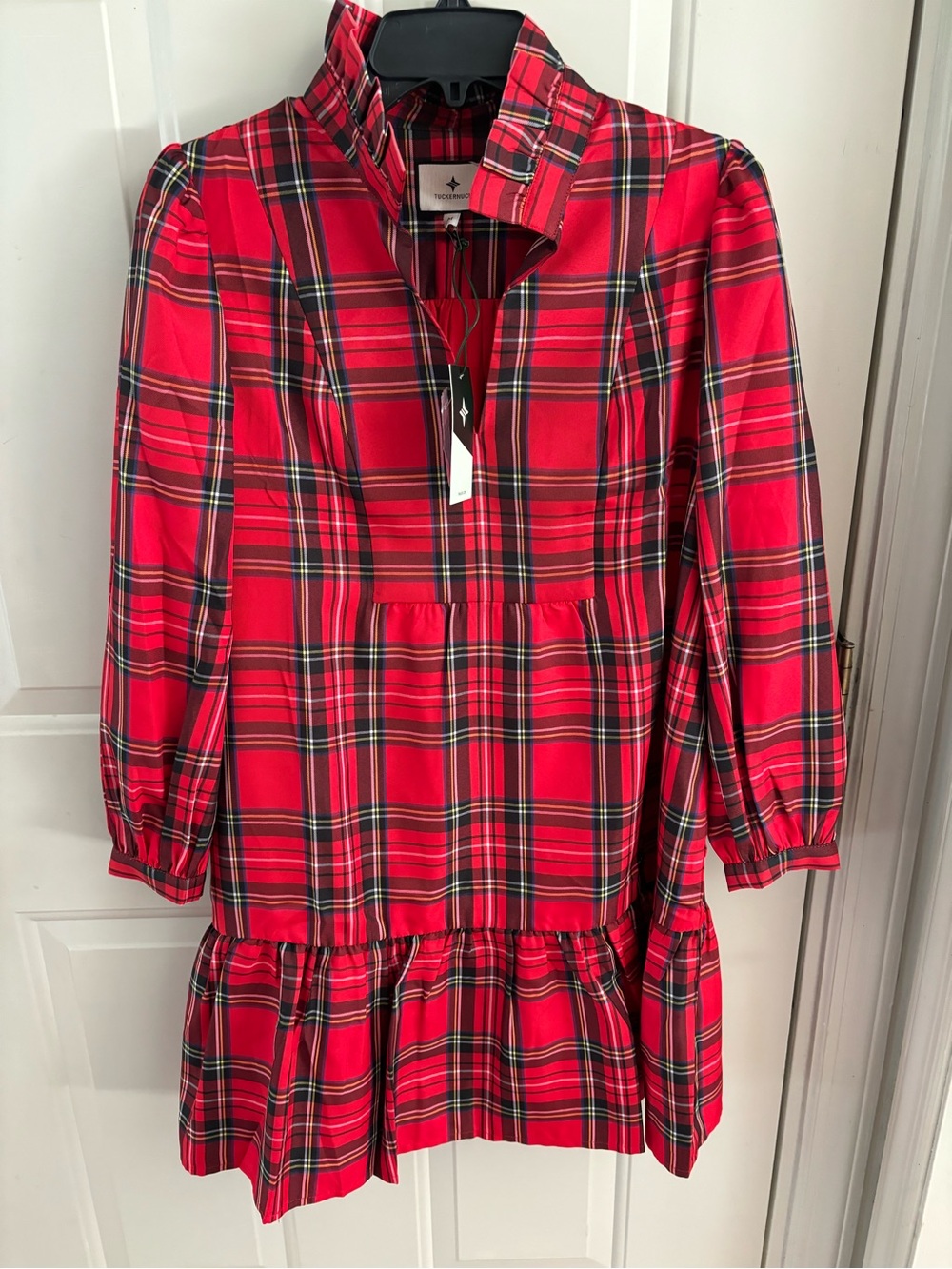 NWT Tuckernuck Royal Tartan Palmerston Dress - Medium
